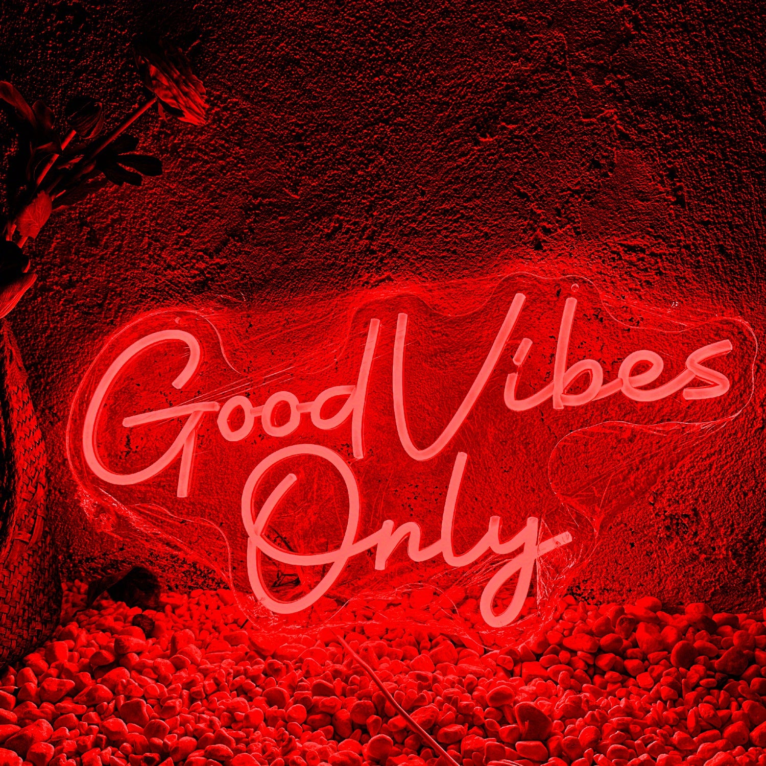 Neon Light 1pc Good Vibes Only Romantic Wedding Scene Wall Decor for Parties Bedrooms Bars