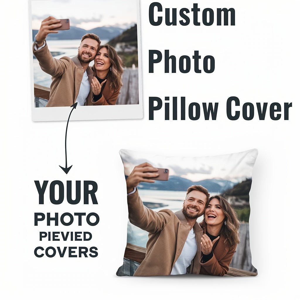 Personalized 18x18 Polyester Pillow Cover for Home Decor and Gifts