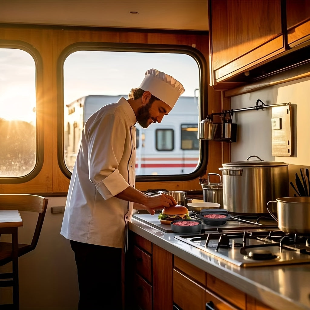 Kitchen Food Press Set Non-Stick Hamburger Patty Maker Mold