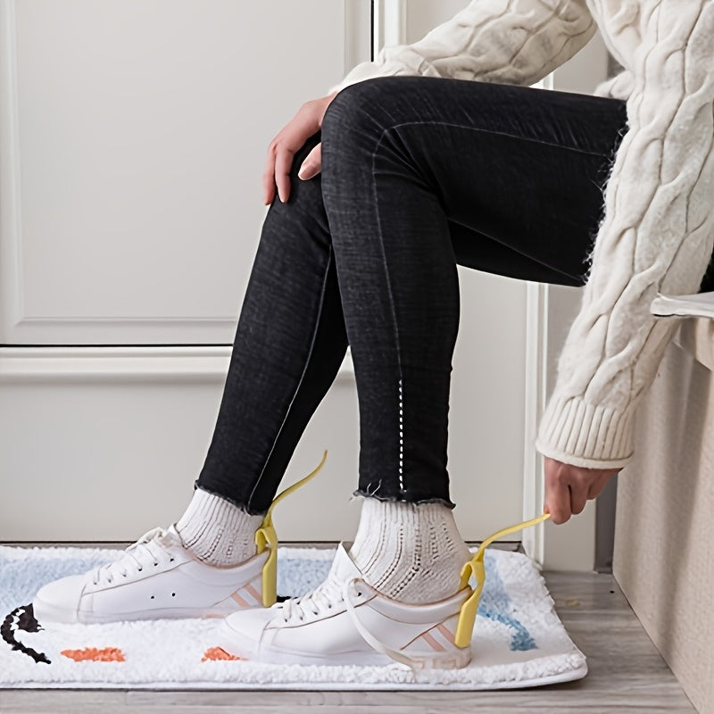 Elderly Shoe Helper Ergonomic Handle Slip-On Assist Tool for Seniors