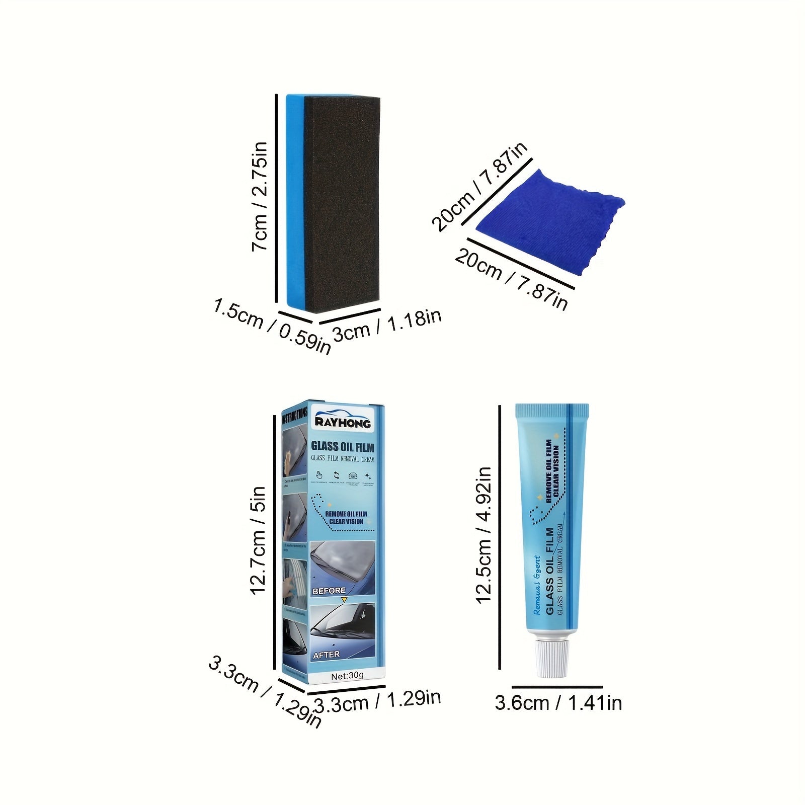 Avtomobil shisha tozalovchi vosita, mum tozalovchi, suv o'tkazmaydigan, shisha oynani qoplamasini yuvish uchun pasta