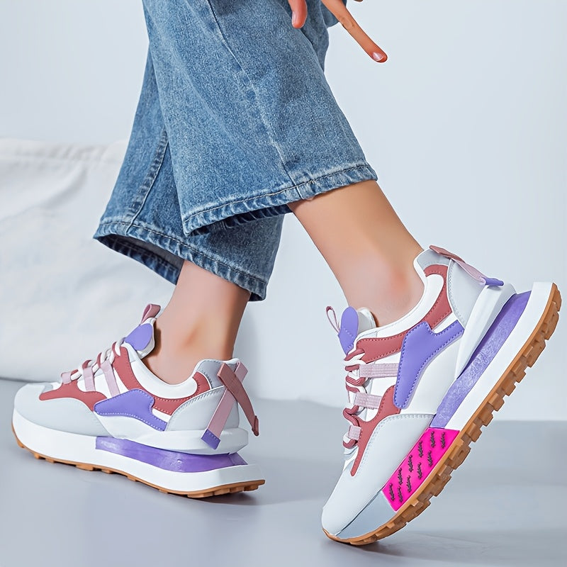 Women's Colorful Casual Sneakers Breathable Fabric Non-Slip Sole
