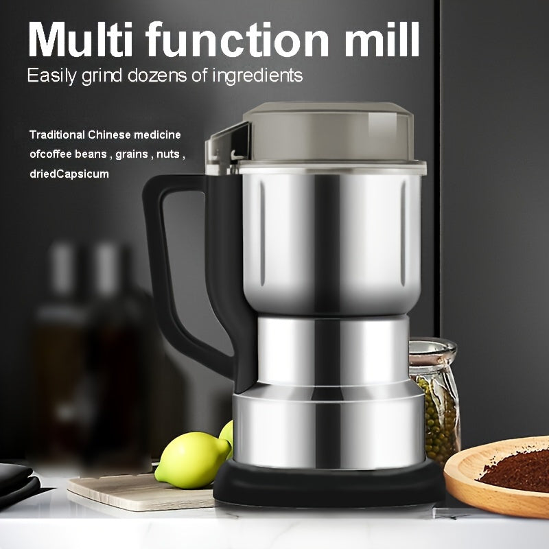 220V нержавеющая сталь электрическая мельница для зерна с 4 лезвиями для тонкого помола