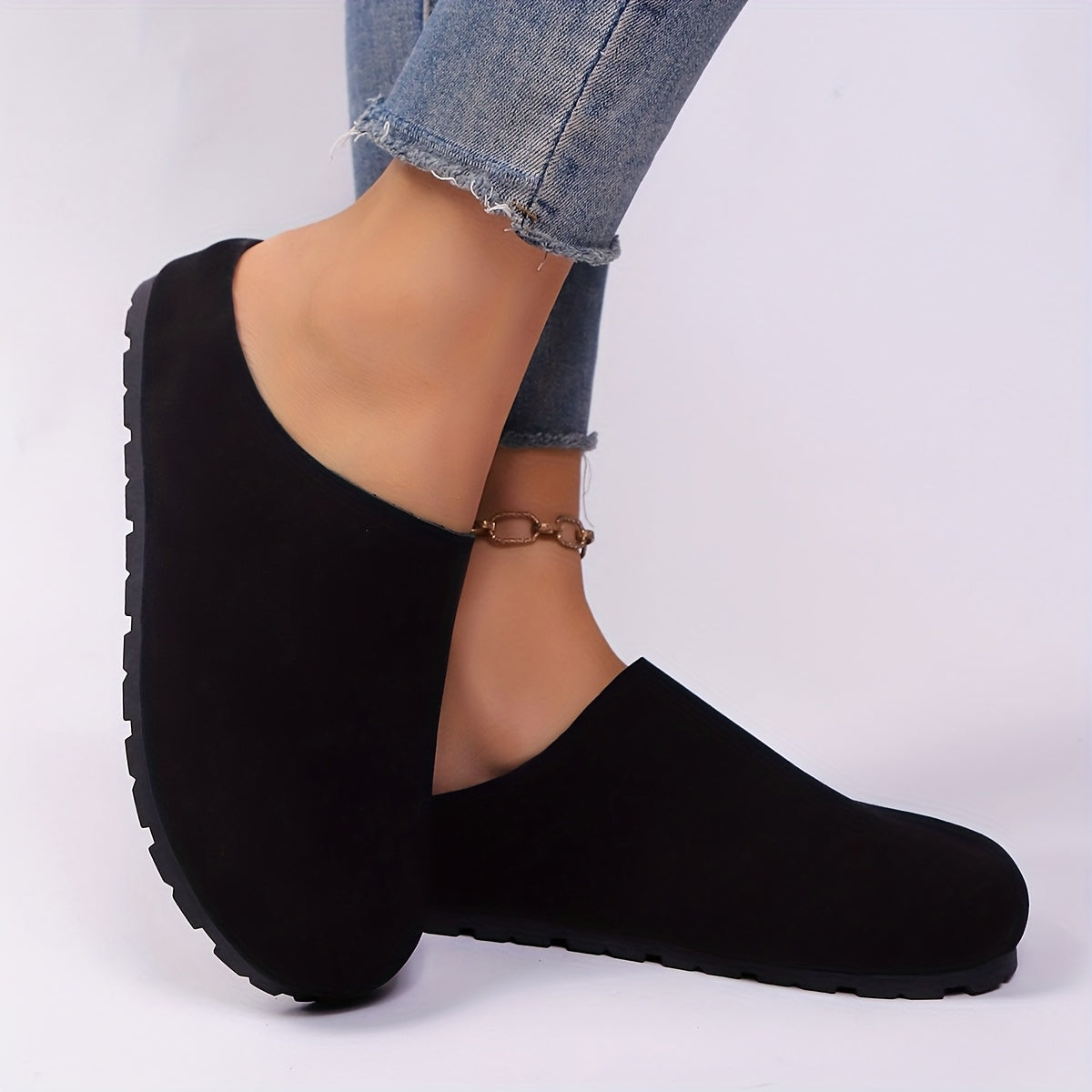 Women's Slip-On Platform Shoes Cushioned Insole Indoor Outdoor Flats