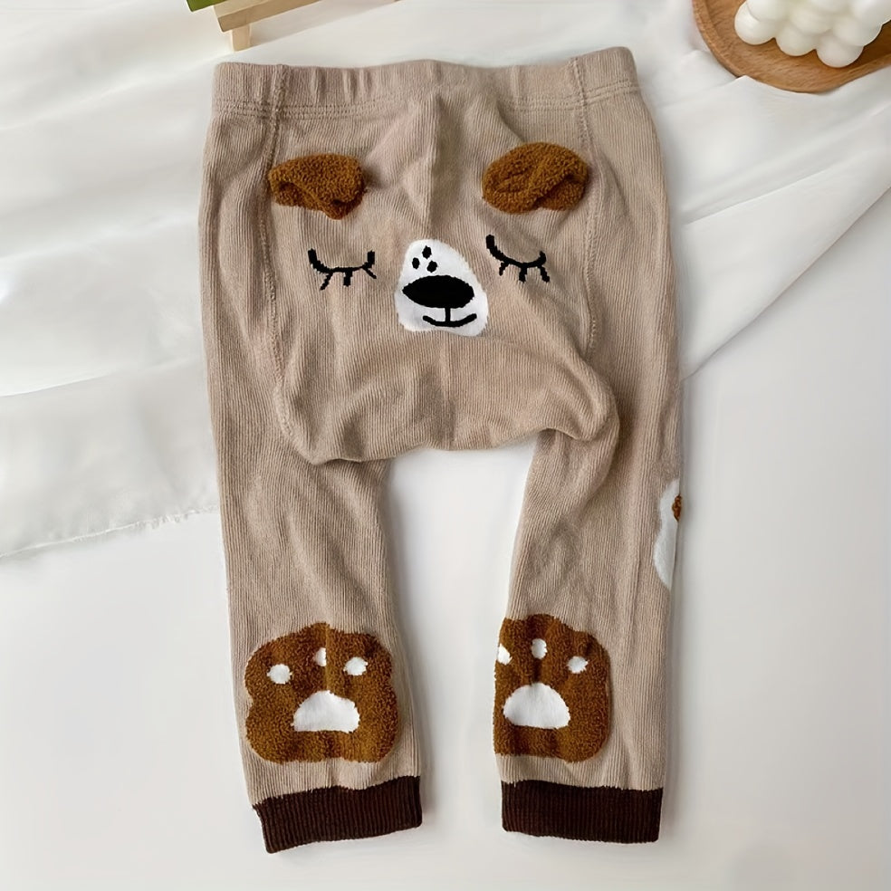 Conjunto de leggings para niños de mezcla de algodón 2 unidades, suaves, elásticos, para todas las estaciones, con dibujos animados