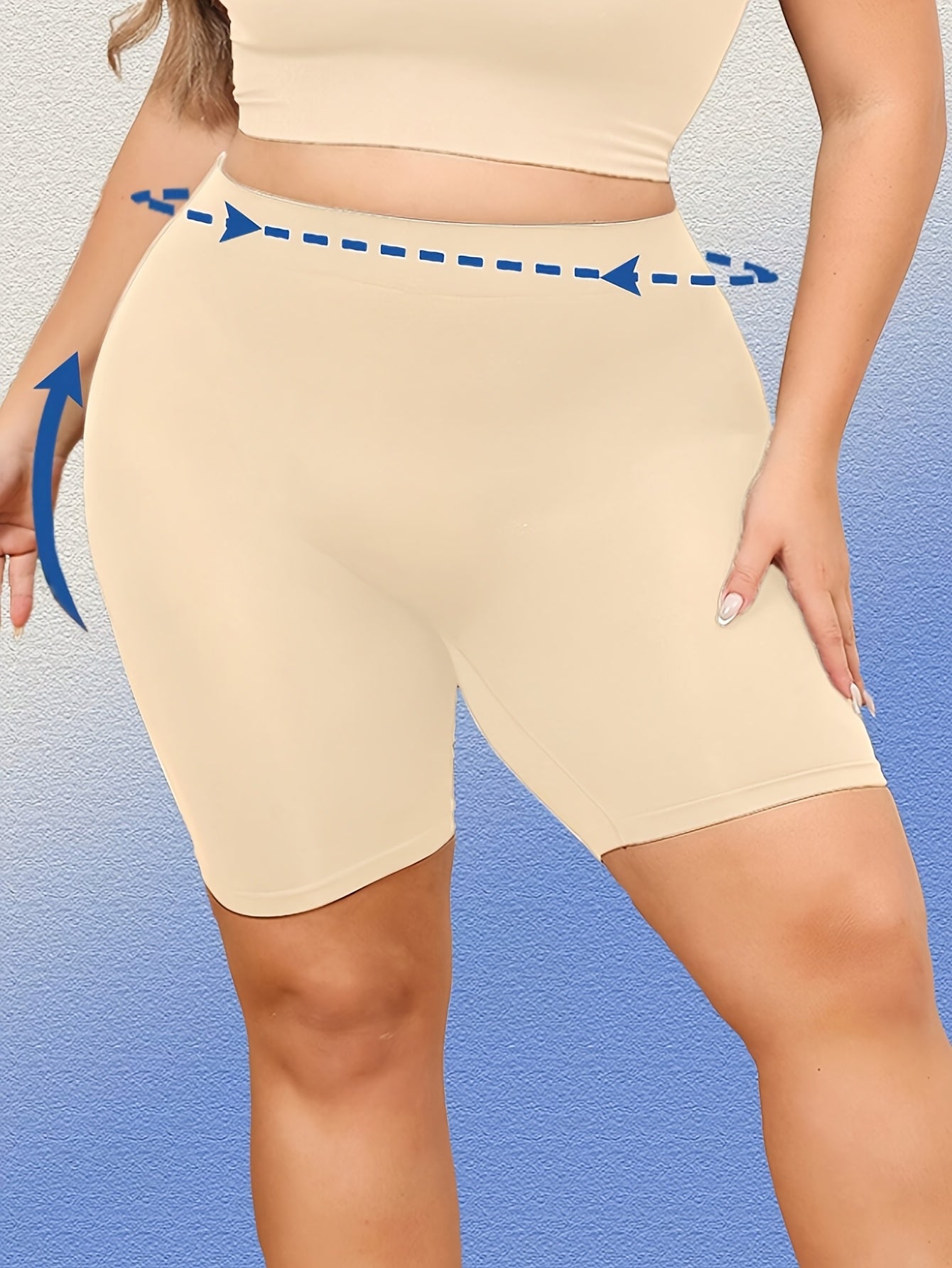 Women's Seamless High-Waisted Yoga Shorts Tummy Control Breathable Workout