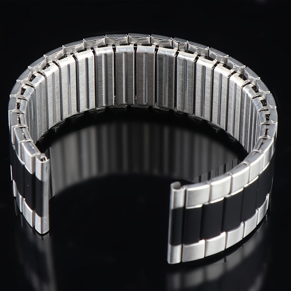 22mm Stainless Steel Elastic Watch Strap for Smartwatches Compatible with Huawei, Xiaomi, Huami