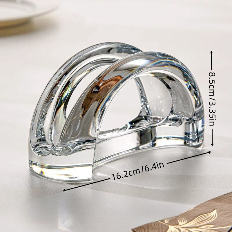 Acrylic Napkin Holder Modern Upright Design for Dining Table Kitchen Decor