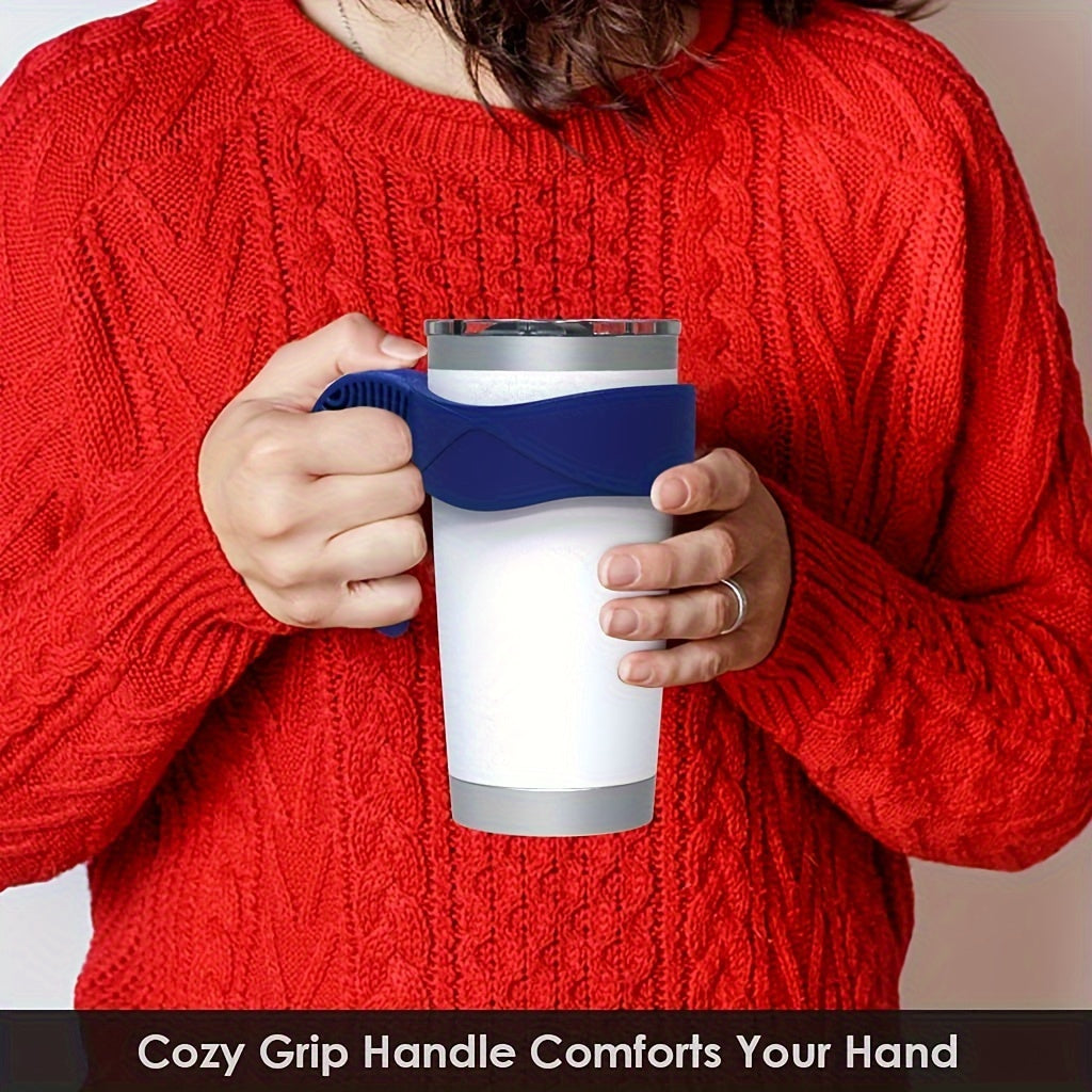 Tumbler Handle for 20oz 30oz Mugs Anti-slip Grip BPA-Free Travel Cup Holder