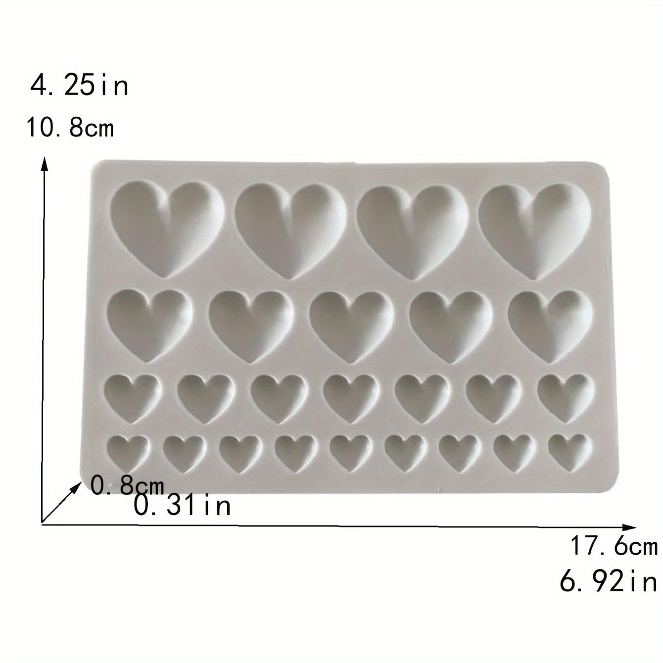 Valentine's Day Resin Silicone Mold for Handmade Soap and Aromatherapy