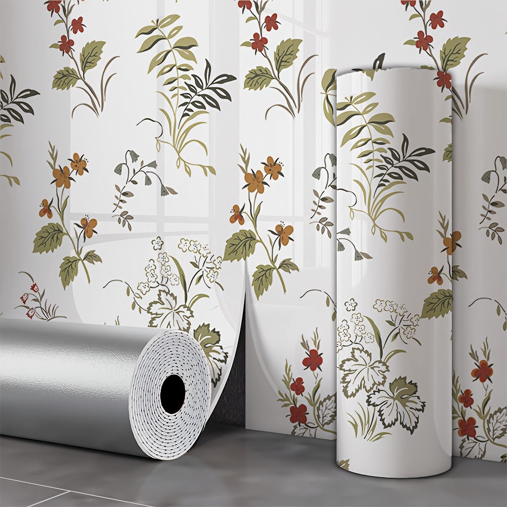 Waterproof Oil-Resistant Marble Pattern Aluminum Self-Adhesive Wallpaper for Walls in Living Rooms Kitchens Bathrooms