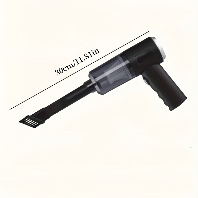 Aspiradora portátil para coche con accesorios, recargable por USB, 200W, succión de bajo ruido