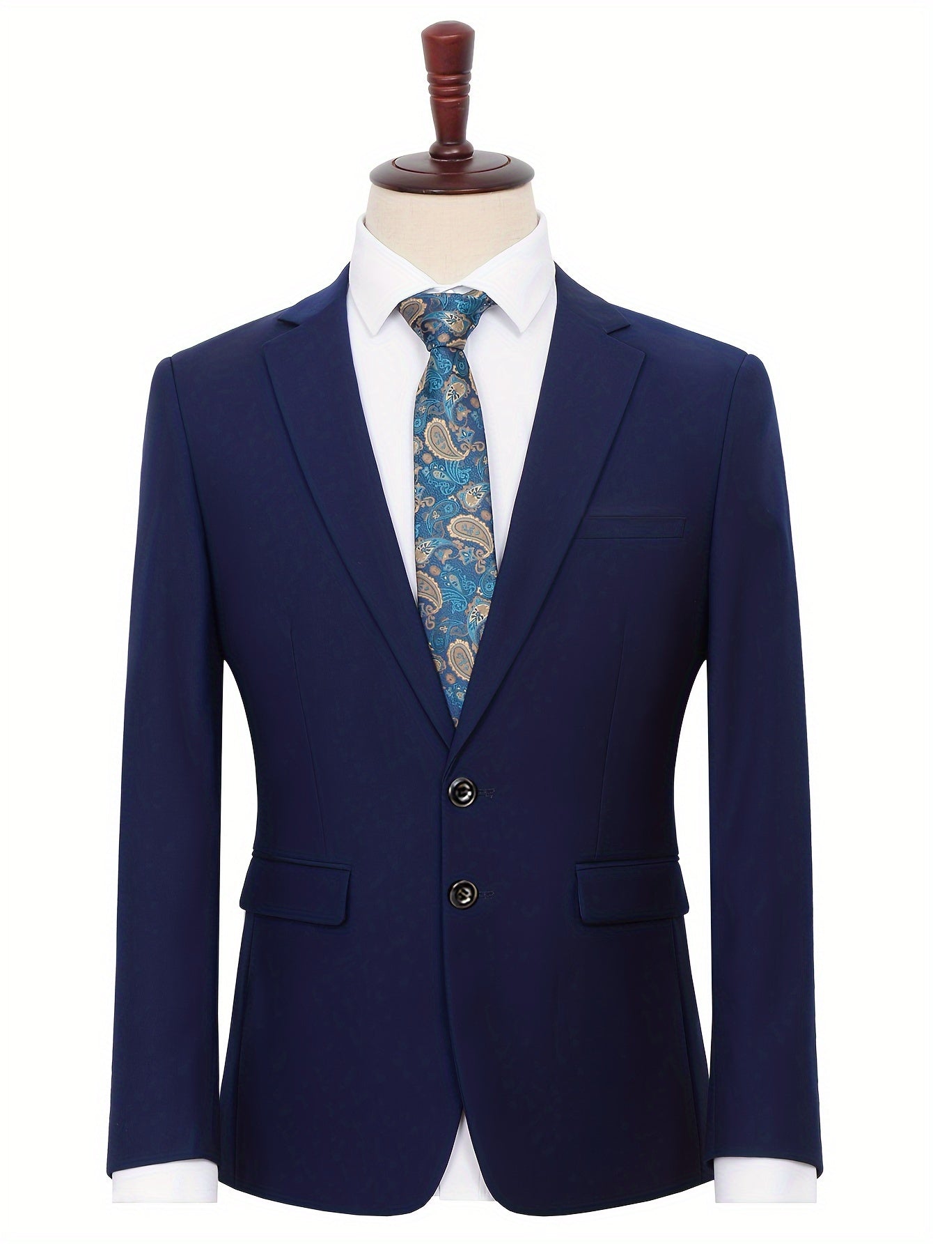 Chaqueta de traje negra para hombre para ocasiones formales, talla grande, mezcla de poliéster trenzado