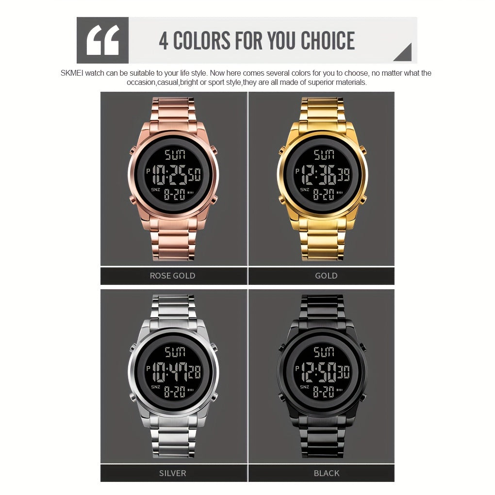 Men's Digital Watch Multifunctional LED Night Light Alarm Fashion Gift