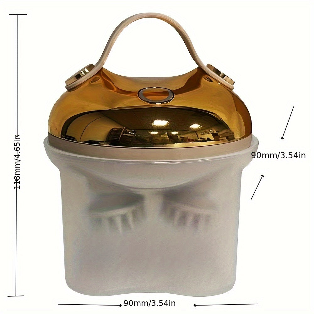 Oltin portativ qayta zaryadlanadigan bosh massajchisi, dam olish, dush massaji va uy hayvonlarini parvarish qilish uchun. Ota-onalar uchun ajoyib sovg'a.