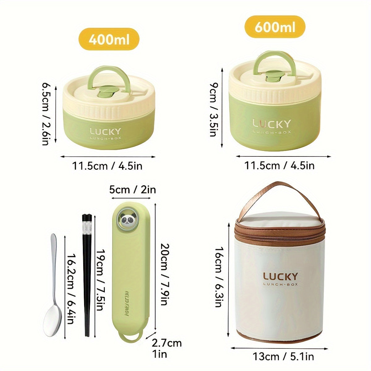 Stainless Steel Lunch Box Leak-Proof Round Bento Container for Meals and Salads