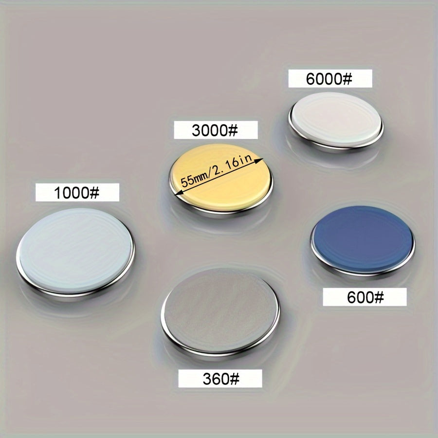 Premium Knife Sharpening Kit Waterproof Wet Stone with Diamond and Ceramic Disks