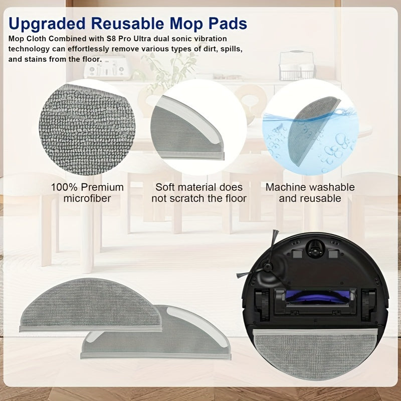 Replacement Floor Attachment Parts for RoboVac X8/X8 Hybrid Plastic Accessories