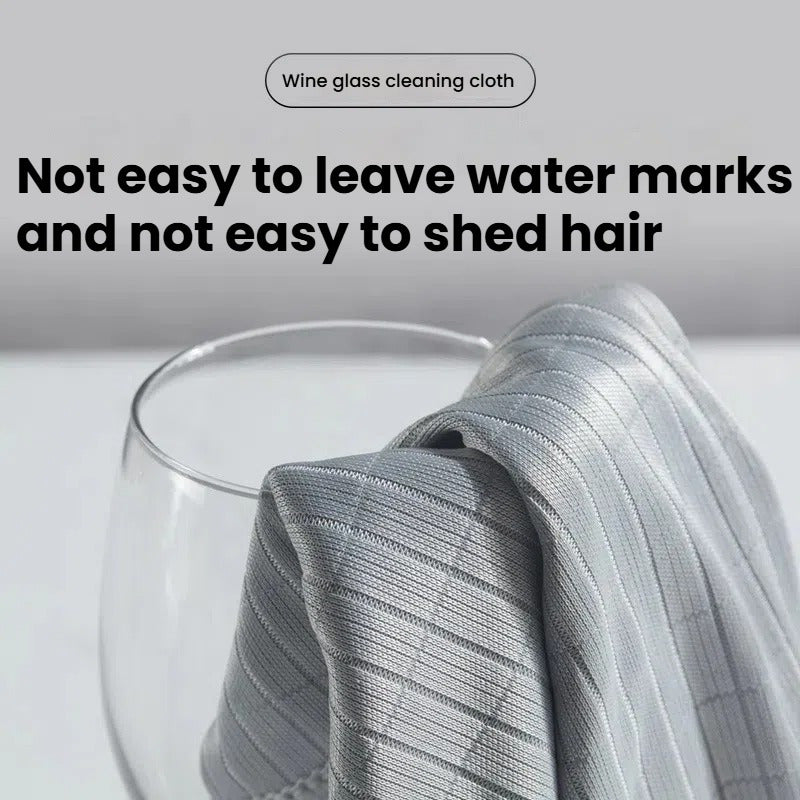 5 Professional Microfiber Glass Cleaning Cloths for Streak-Free, Absorbent, No Water Stains