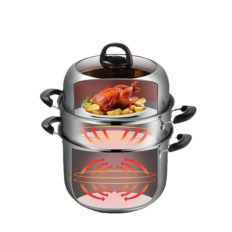 Juego de utensilios de cocina de acero inoxidable de 5 piezas para sopa y guiso, duradero y fácil de limpiar