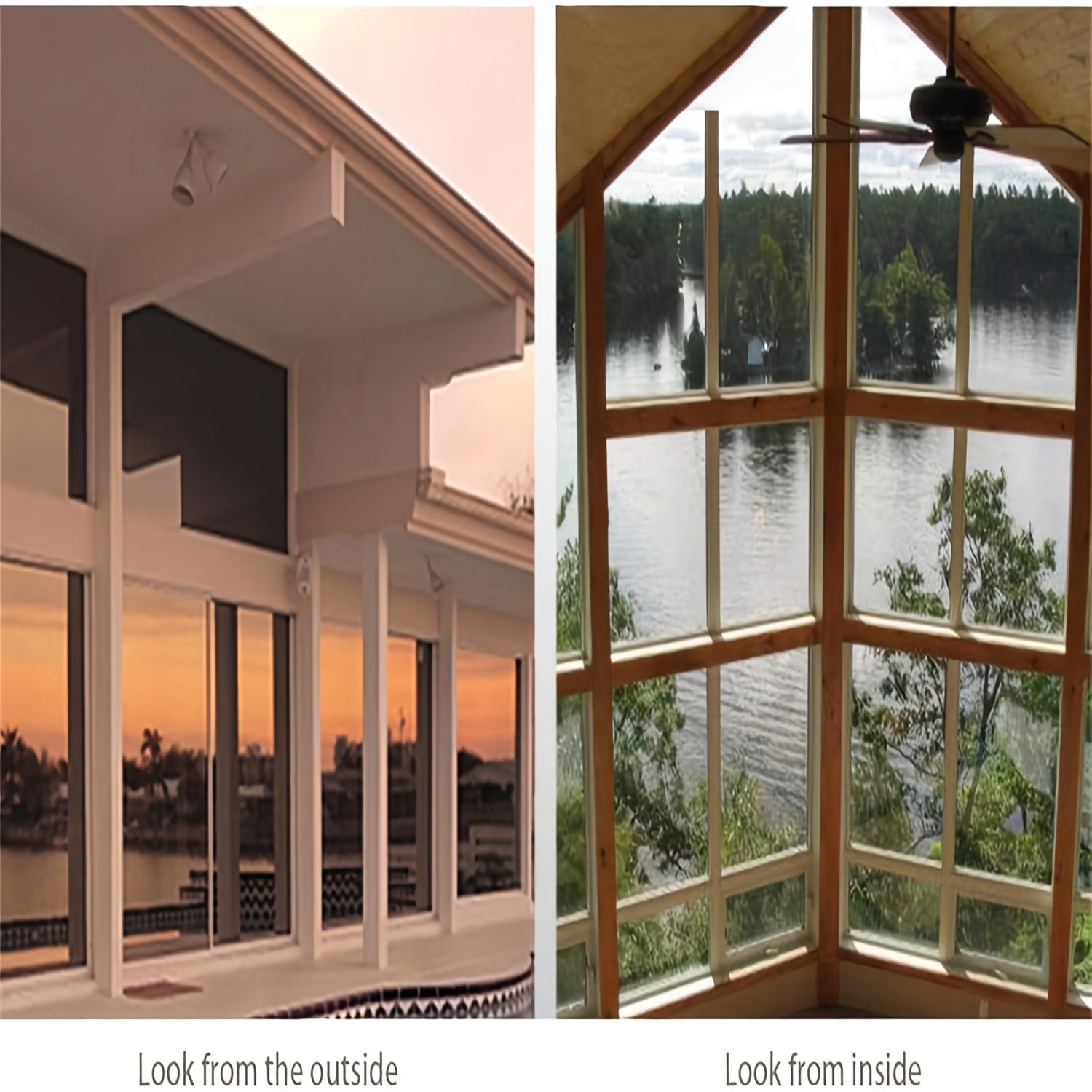 Silvery Sun Film Glass Sticker Static-Free Non-Transparent Privacy Window Film