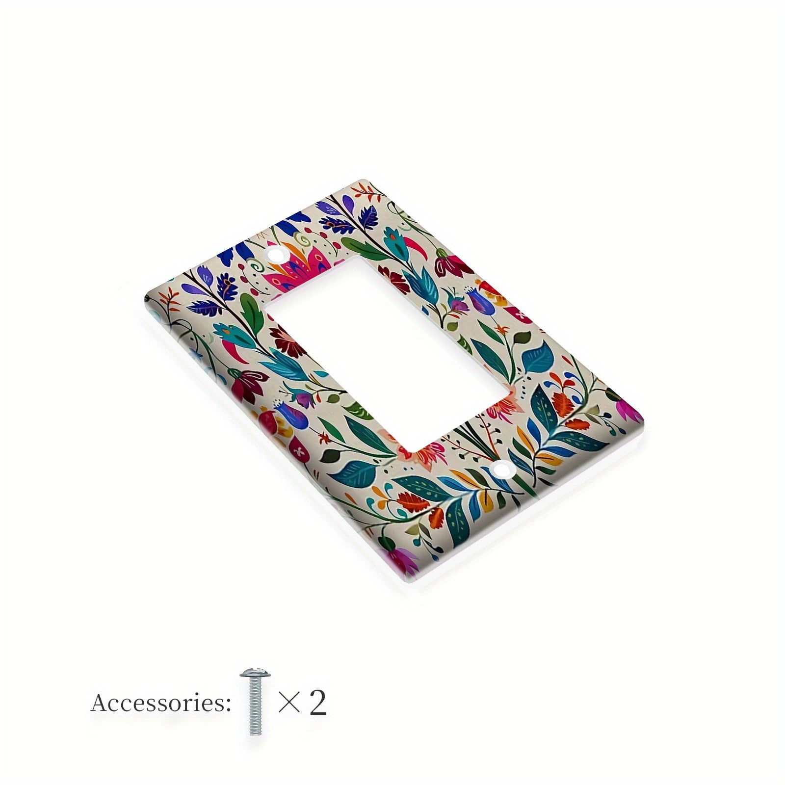 Mexican Folk Art Light Switch Plate Cover Vibrant Decor for Kitchen Bedroom Easy to Clean