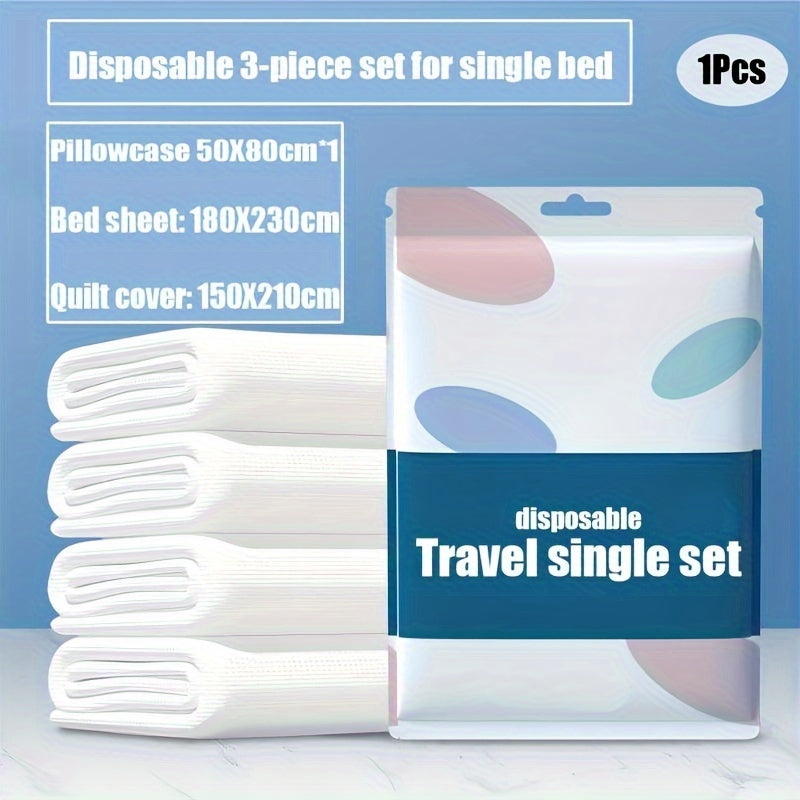 Geometric Printed Bedding Set for Single or Double Beds Includes Pillowcase Sheet Quilt Cover Non-Woven Fabric Machine Washable Stain-Resistant