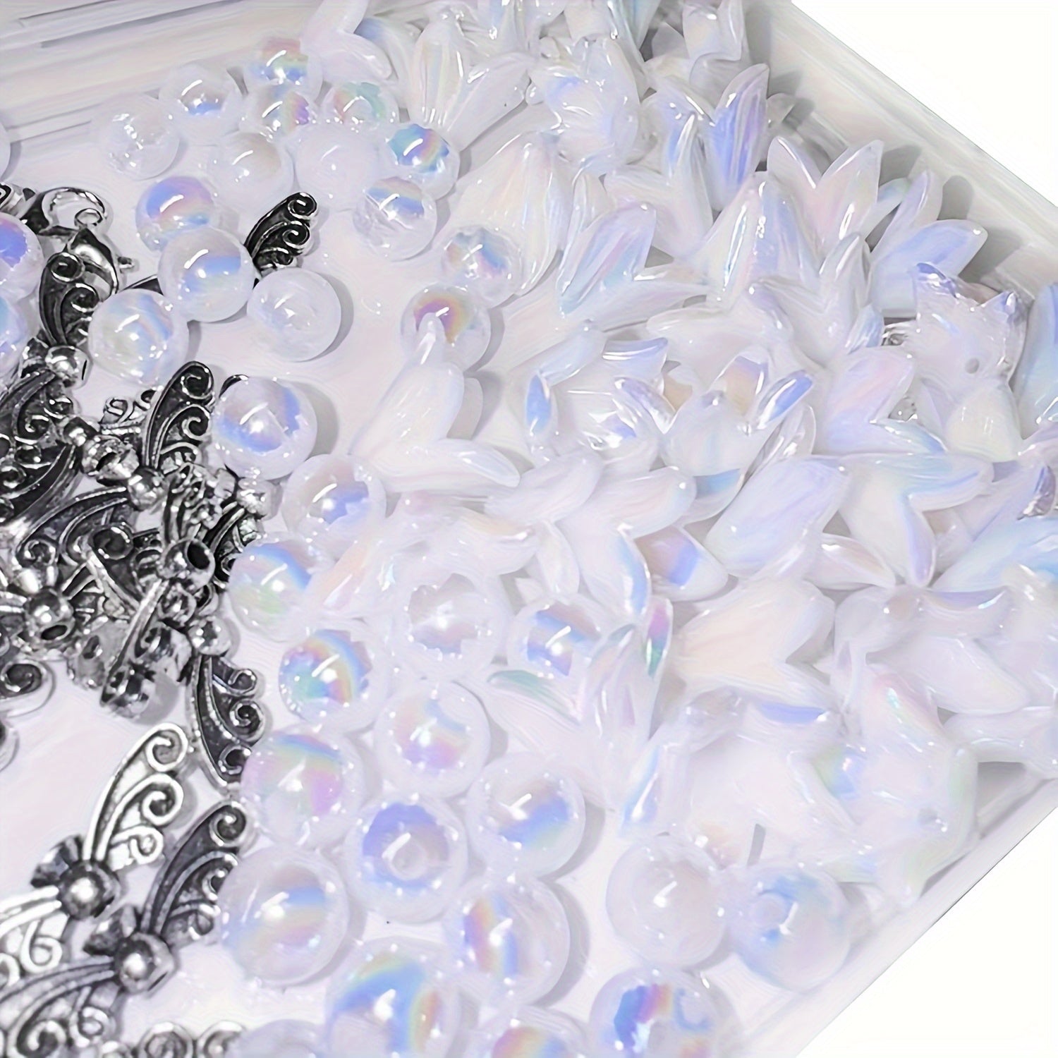 Набор из 350 подвесок Ангела-Хранителя с карабином, идеально подходящий для создания милых украшений, таких как ожерелья, браслеты, манжеты и брелоки.