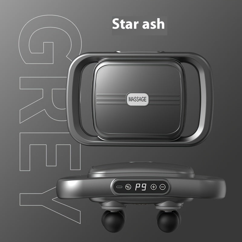 6-Head Deep Tissue Massage Gun with Quiet Motor 30KG Strike Strength 9 Intensity Levels Rechargeable Hands-Free Operation