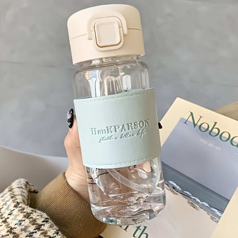 500ml Plastic Water Bottle with Straw Leakproof Flip Top BPA-Free for Sports Fitness Travel Pack of 1