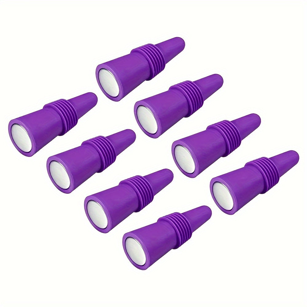 Silicone Bottle Caps Set 10pcs Reusable Stoppers for Beverages and Holidays