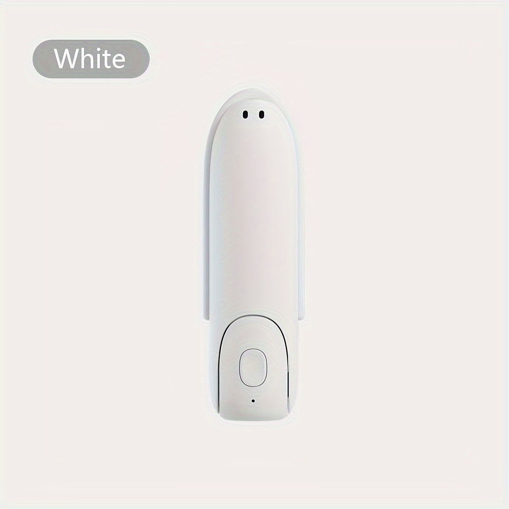 Ручной USB-вентилятор с регулируемой конструкцией, материал ABS, кнопочное управление, носимый, для использования в помещении/на улице, встроенный литиевый аккумулятор. Может использоваться как очиститель воздуха с функцией нагрева/охлаждения.