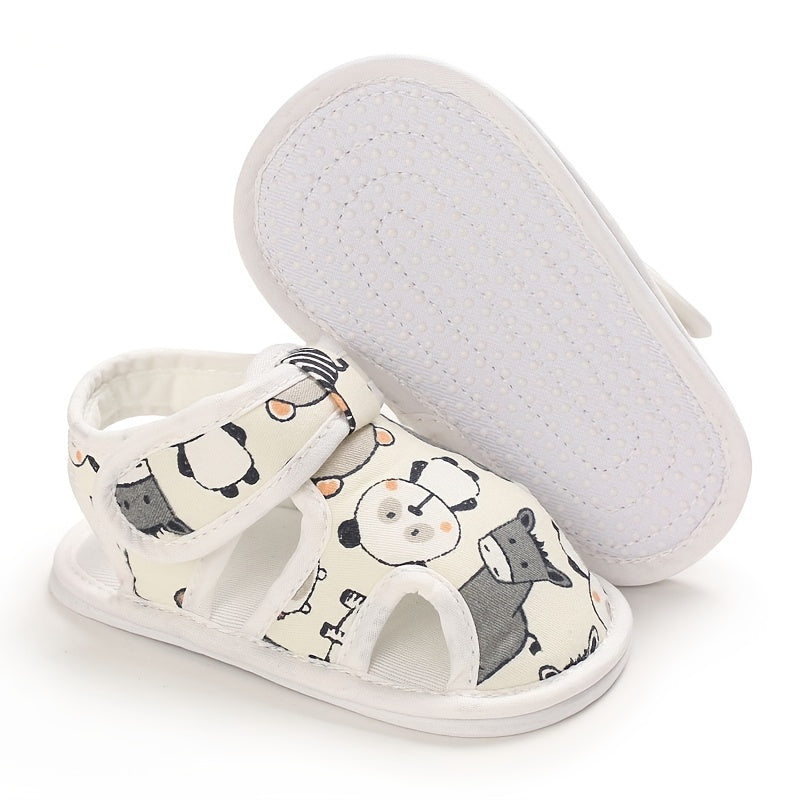 Kichkina qiz va o'g'il uchun multfilmli qum to'shaklari, yumshoq, yengil, bahor va yoz uchun bolalar poyabzali