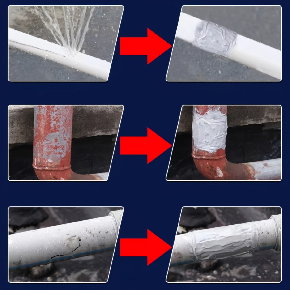 Epoxy Adhesive Waterproof Putty for Pipe Repair Metal Plastic Machinery 88g