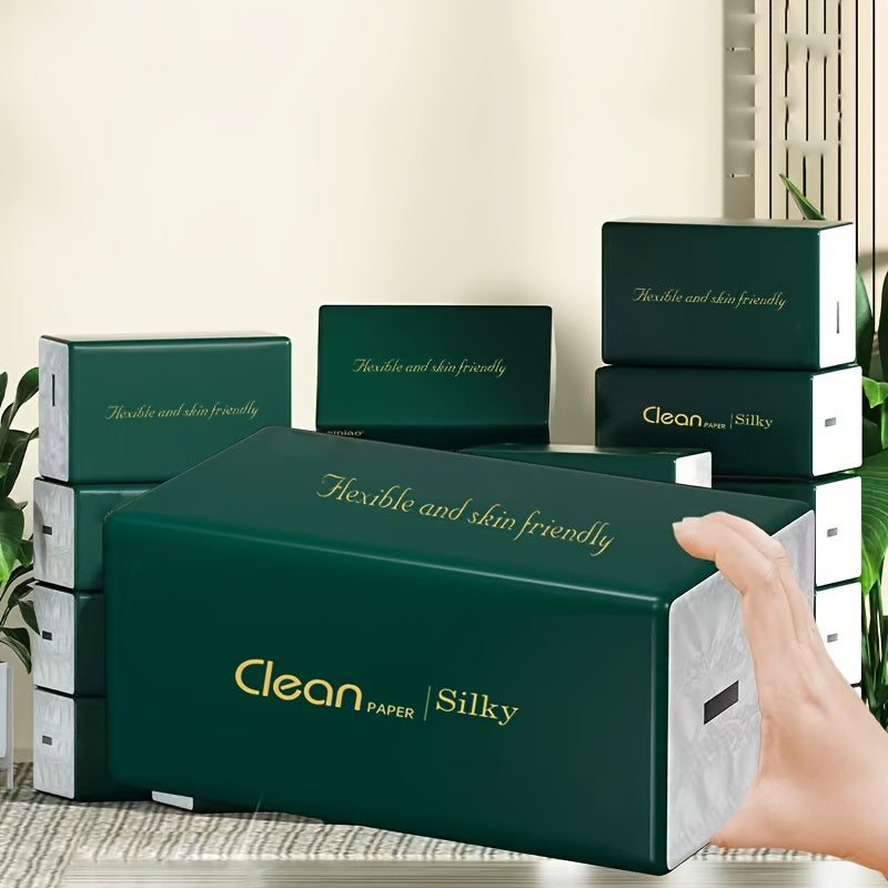 290 Count Premium 4-Ply Dye-Free Tissues Soft Absorbent Facial and Toilet Paper