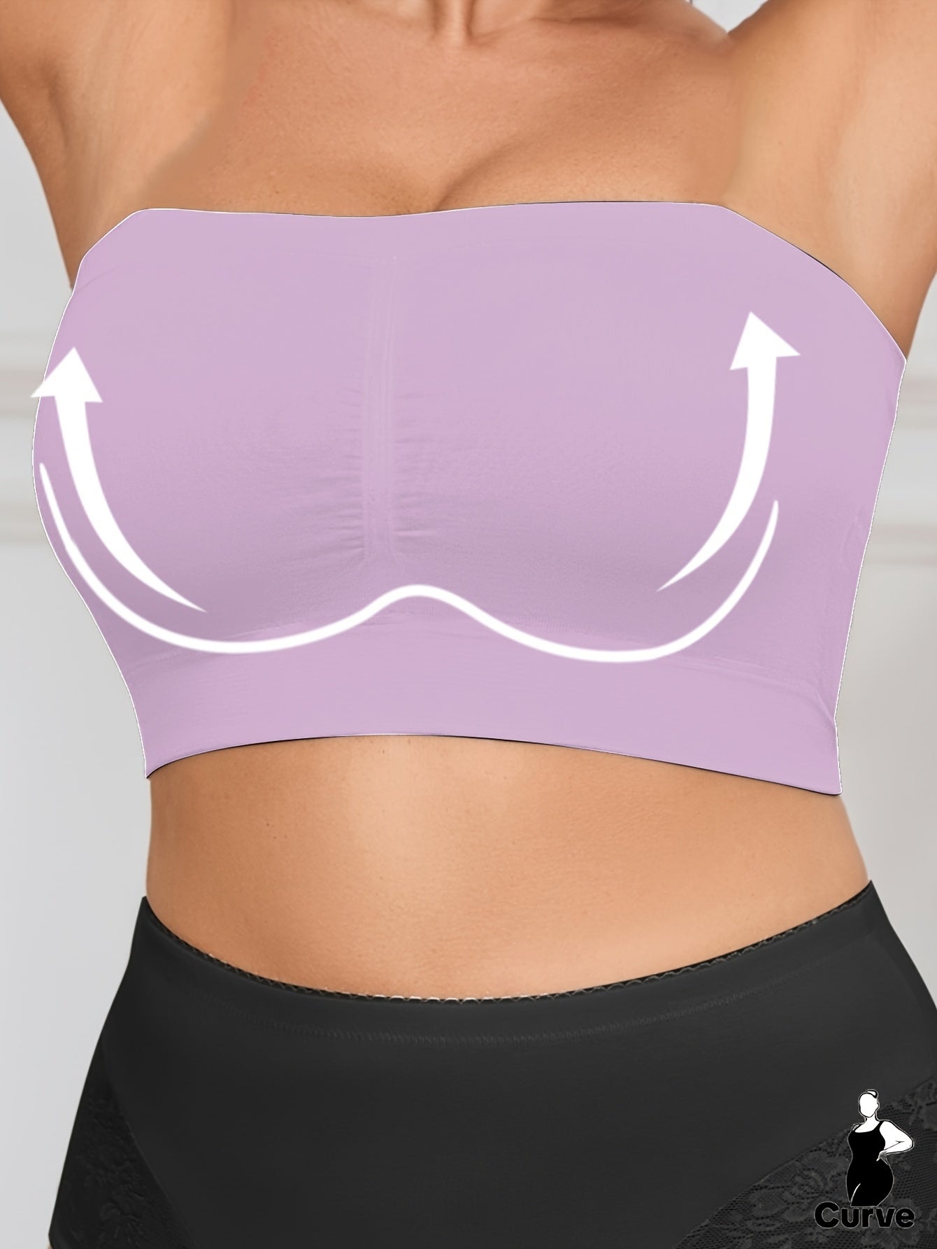 Women Seamless Wireless Sports Bras Plus Size Backless Stretch Workout Bras