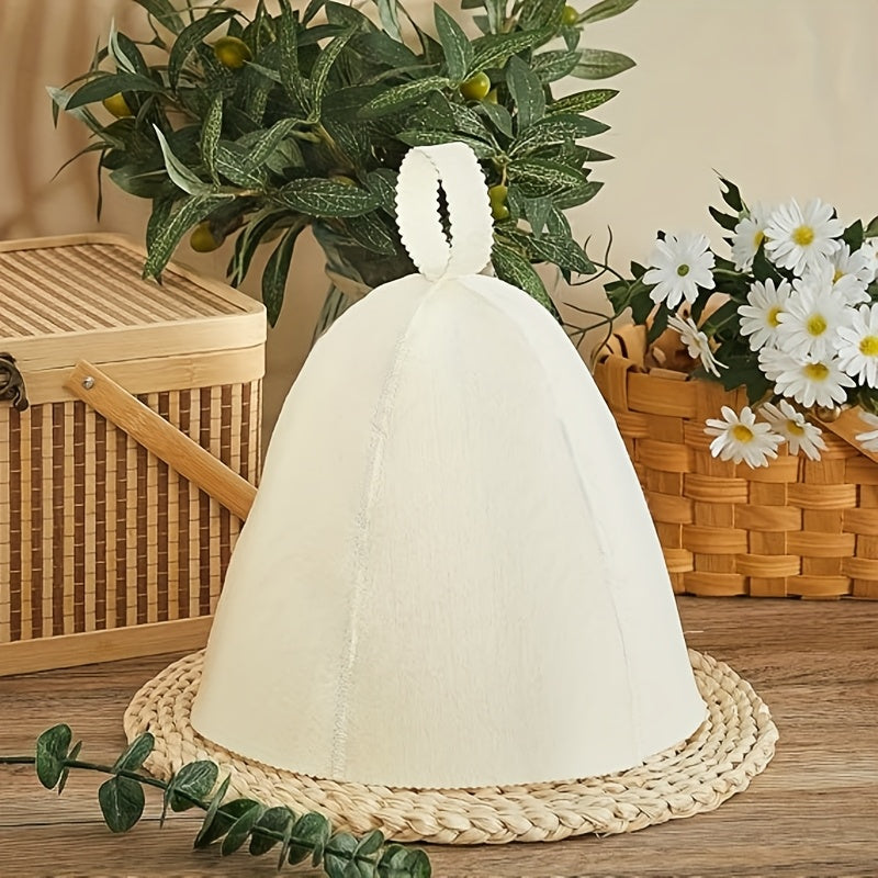 Juego de 2 sombreros de fieltro para saunas indoor e infrarrojas negro gris blanco