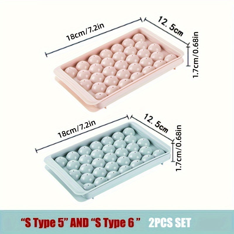 Home Kitchen Ice Cube Tray With Lid Reusable Ice Mold For Refrigerator