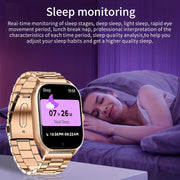 Smartwatch with 5.11cm Touch Screen Fitness Tracker Pedometer Calories Distance 100+ Exercise Modes for Android iPhone