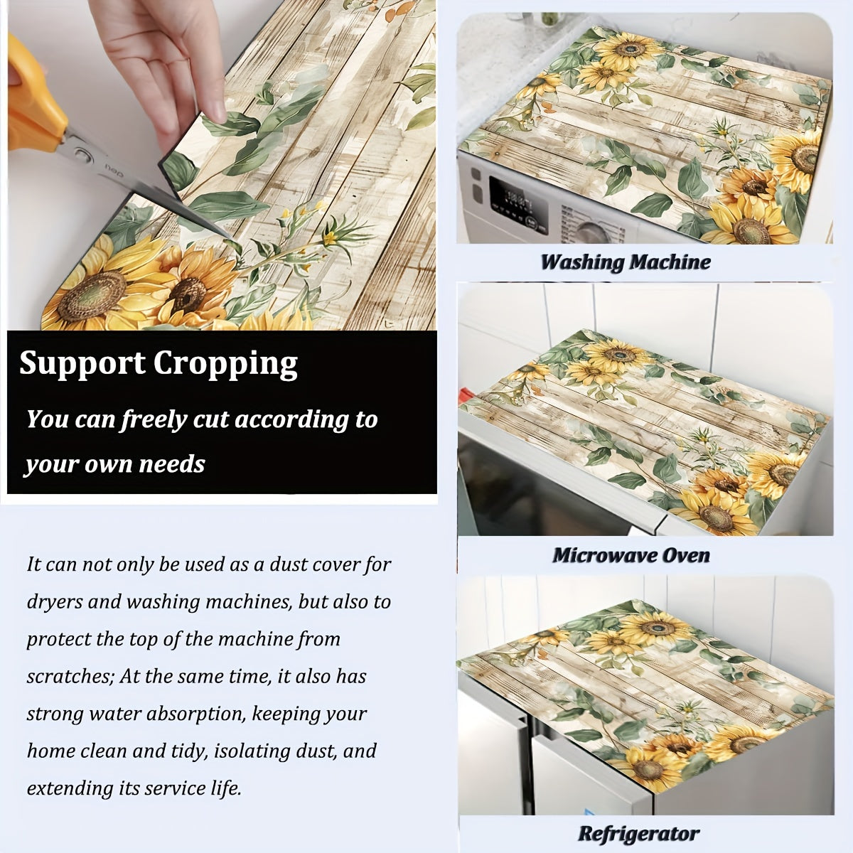 60cm x 60cm Gullar naqshli changyop uchun tozalash va quritgich himoyachisi