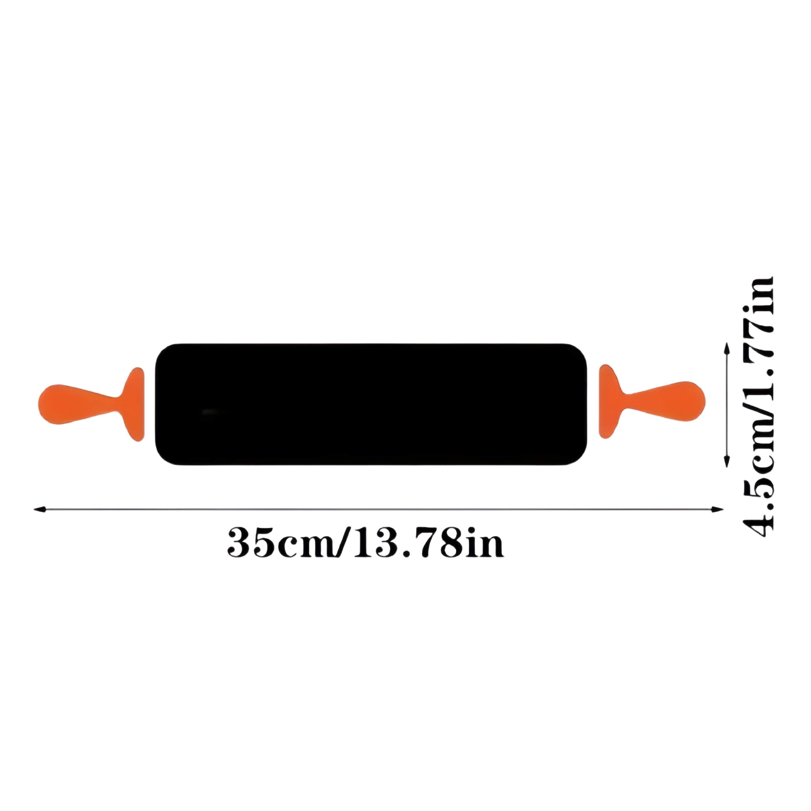 Wooden Rolling Pin with Festive Patterns for Holiday Baking and Crafts 34.8cm
