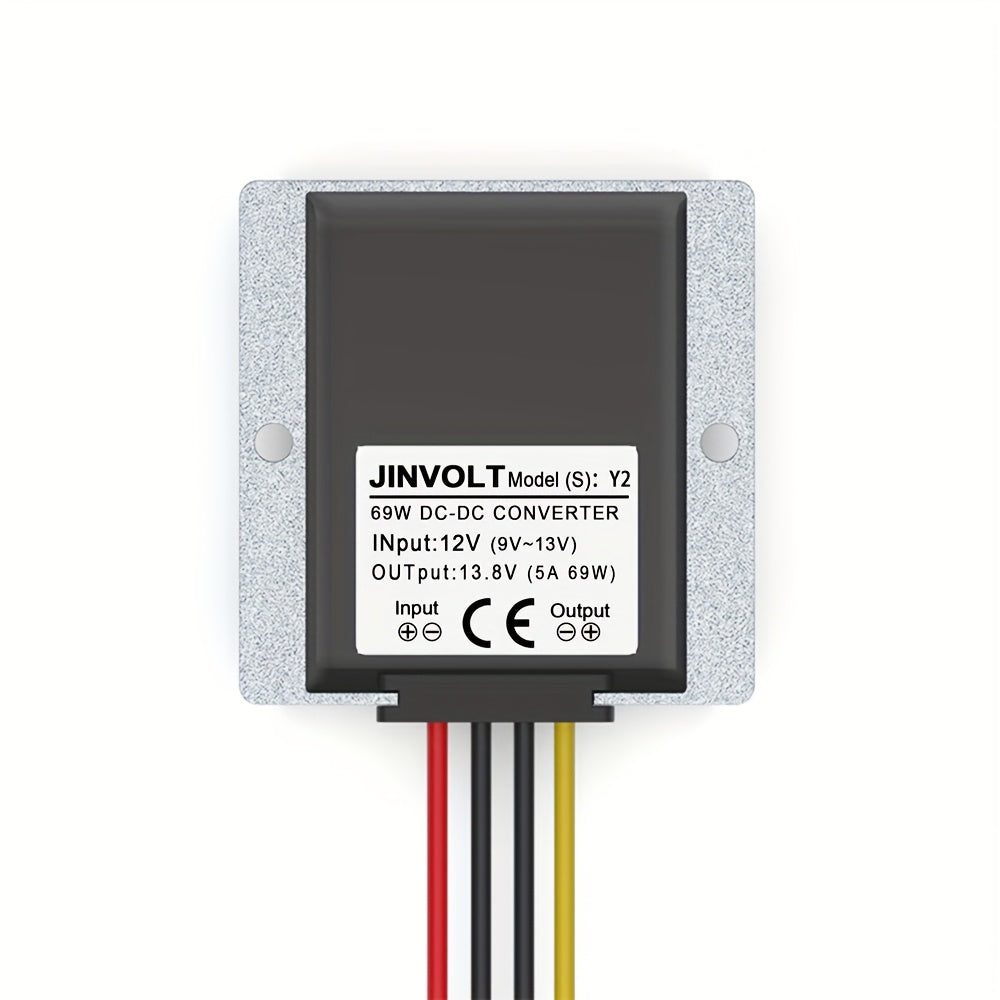 12V dan 13.8V gacha DC-DC konvertori 5A 10A suv o'tkazmaydigan quvvat manbai uchun sanoat tashqi muhit