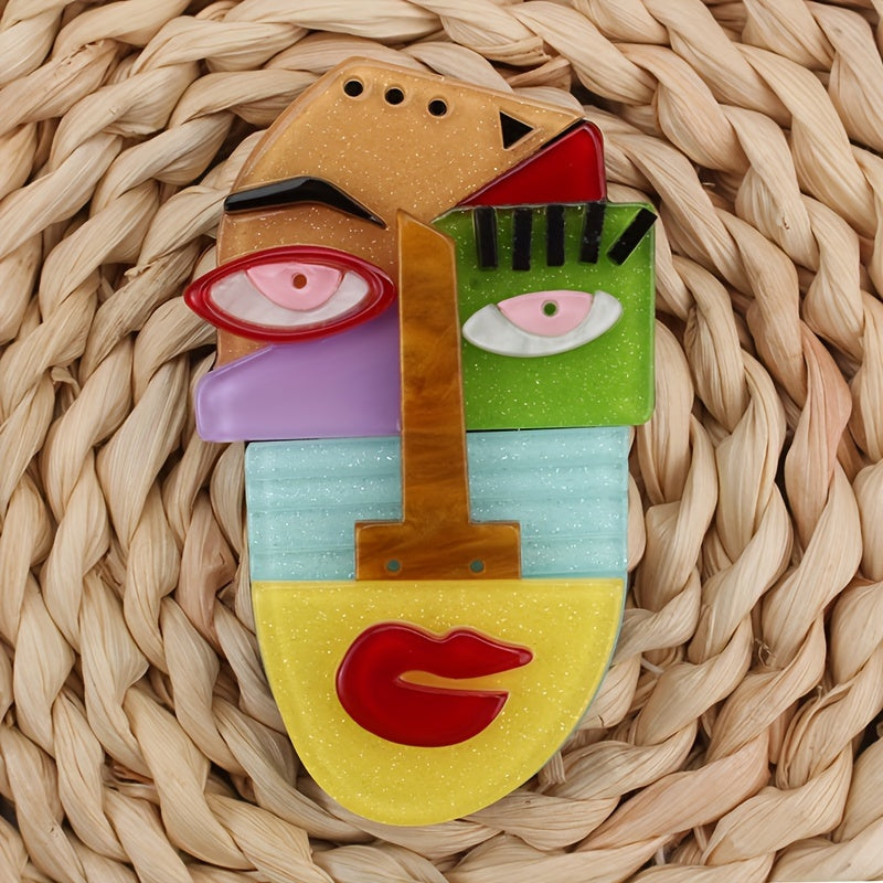 Akrilik mushuk brosh, multfilm hayvonlar pin, kiyim va sumkalar uchun