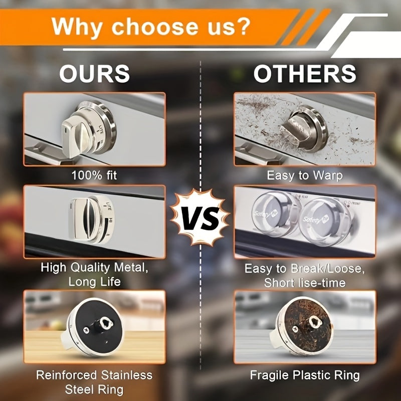 Zanglamaydigan po'latdan yasalgan pech uchun gaz pechining kalitini almashtirish, turli modellarga mos keladi