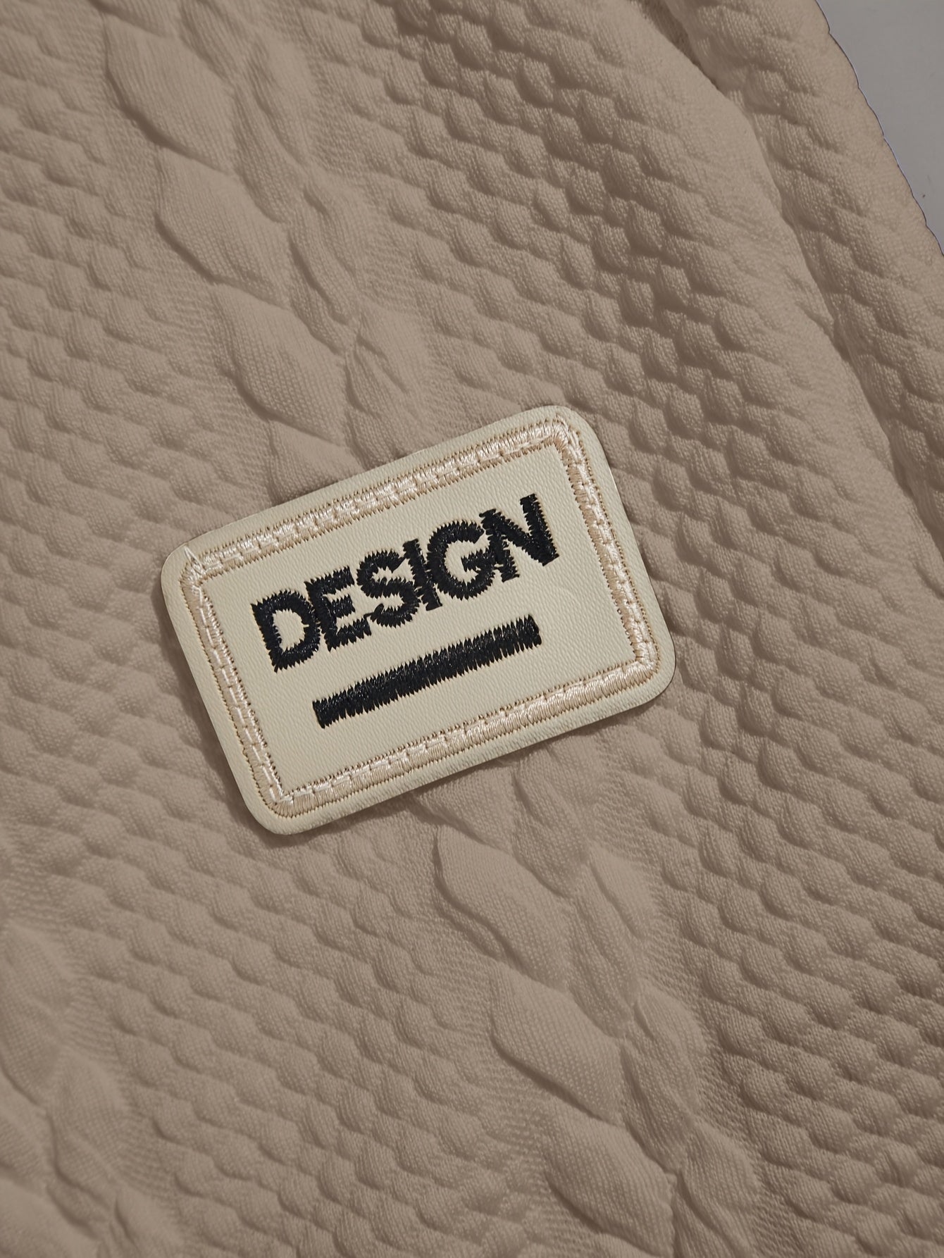 Men's Knitted Casual Two-Piece Pajama Set Short Sleeve Geometric Polyester