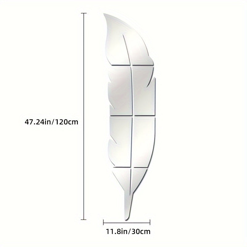 Feather Wall Sticker for Modern Home Decor Decorative Wall Art
