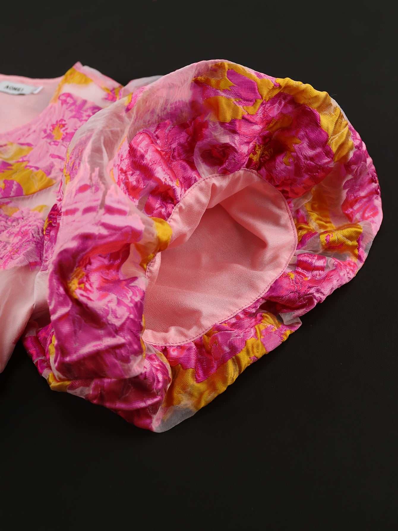 Women's Bohemian Floral Midi Dress V-Neck Puff Sleeve Party Wedding