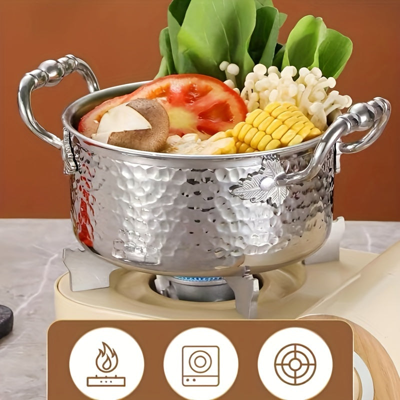 316 Stainless Steel Cooking Pot with Lid for Kitchen and Induction Cookers