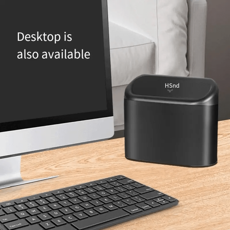 Qora avtomobil axlat qutisi, qopqogʻi bilan, yon eshikga osib qoʻyiladigan saqlash, 1 yoki 2 ta toʻplam