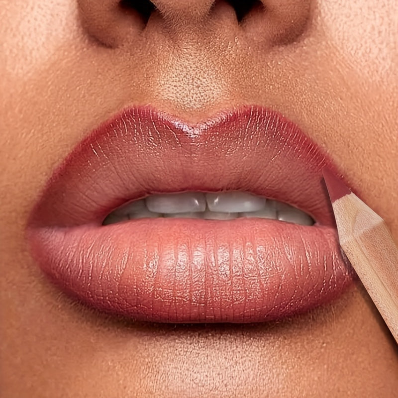 Women's Matte Lip Liner Pencil 12 Colors Long Lasting Smudge-Proof